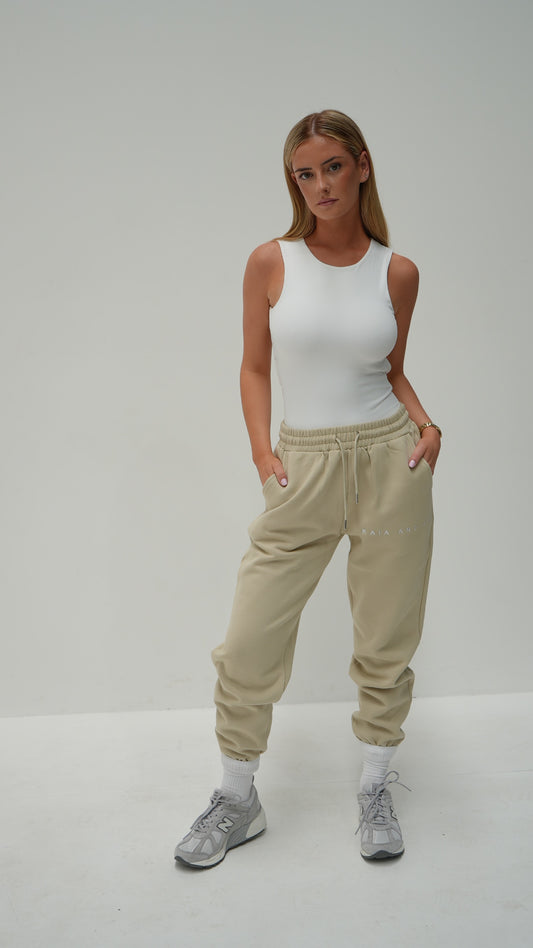 TRACK PANTS - Beige